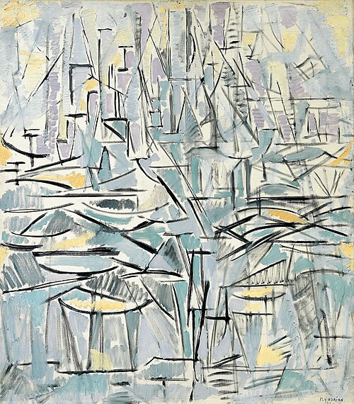 Composition No. XVI, Composition 1 (Trees), 1912, Piet Mondrian