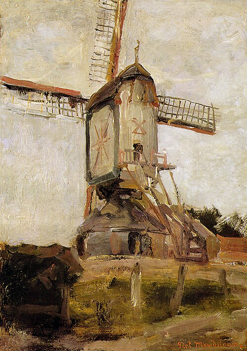 Mill at Heeswijk, 1904, Piet Mondrian