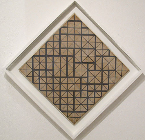 Composition with Grid 4 (Lozenge), 1919, Piet Mondrian