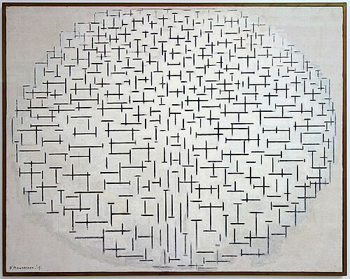 Composition No.10 (Pier and Ocean), 1915, Piet Mondrian