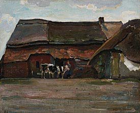 Brabants boerenerf, 1904, Piet Mondrian