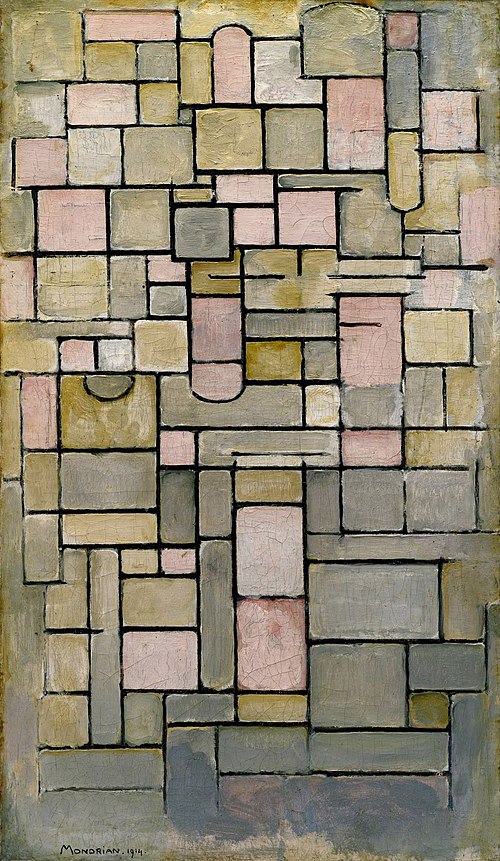 Composition 8, 1914, Piet Mondrian