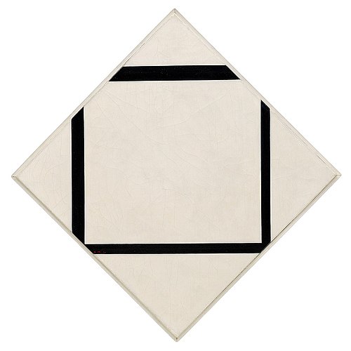 Composition No. 1: Lozenge with Four Lines, 1930, Piet Mondrian