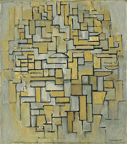 Composition in Brown and Gray, 1913, Piet Mondrian