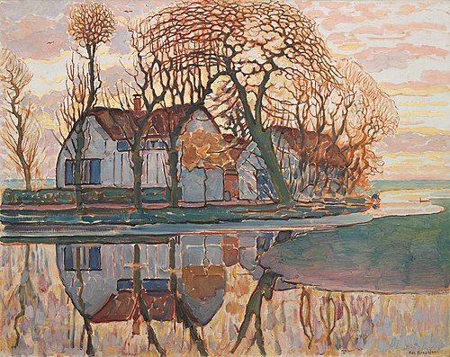 Farm near Duivendrecht, 1916, Piet Mondrian