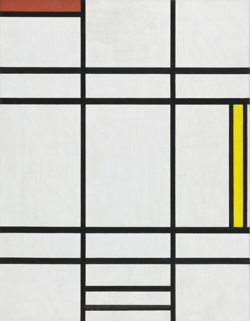 Composition in White, Red, and Yellow, 1936, Piet Mondrian