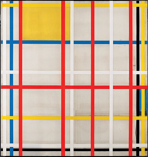 New York City, 3 (unfinished), 1941, Piet Mondrian