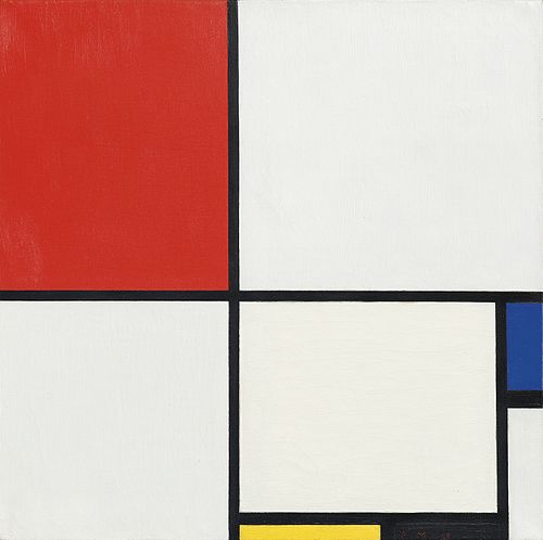Composition III avec rouge, bleu, jaune et noir, 1929, Piet Mondrian