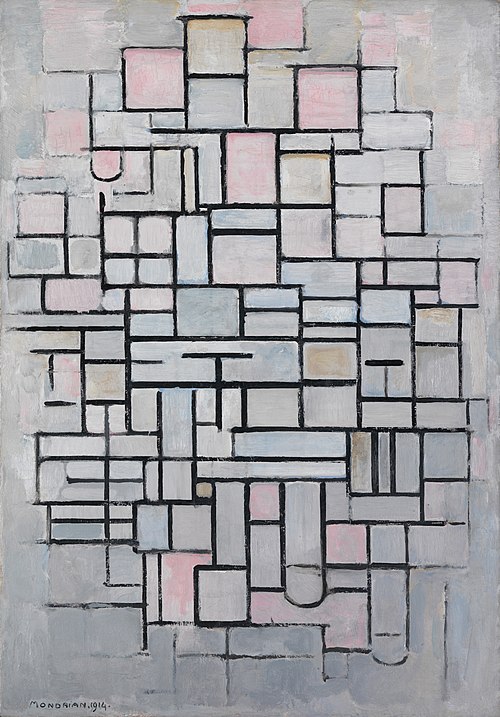 Composition n°IV / Composition 6, 1914, Piet Mondrian