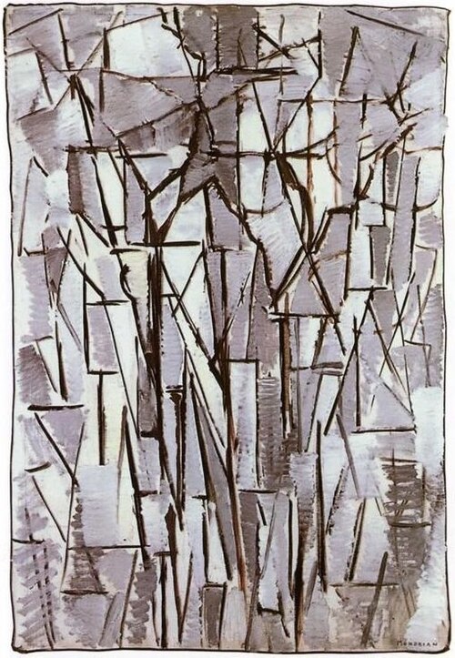 Composition Trees II, 1912, Piet Mondrian