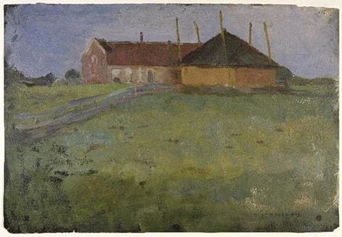 Farmhouse with Haystack, 1898, Piet Mondrian