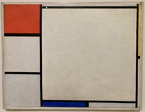 Composition with red, yellow, and blue, 1927, Piet Mondrian