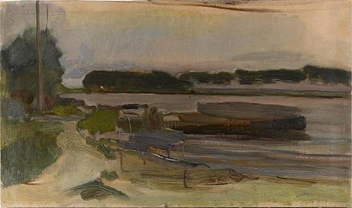 Le Amstel le soir, 1906, Piet Mondrian