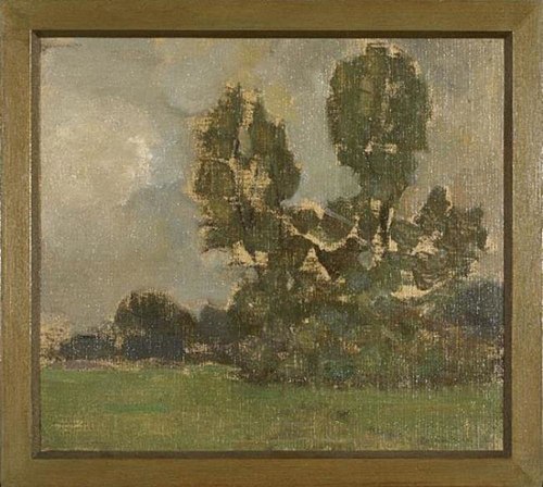 Field with two tree silhouettes II, 1907, Piet Mondrian