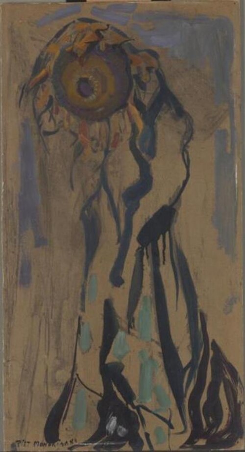 Dying sunflower II, 1908, Piet Mondrian