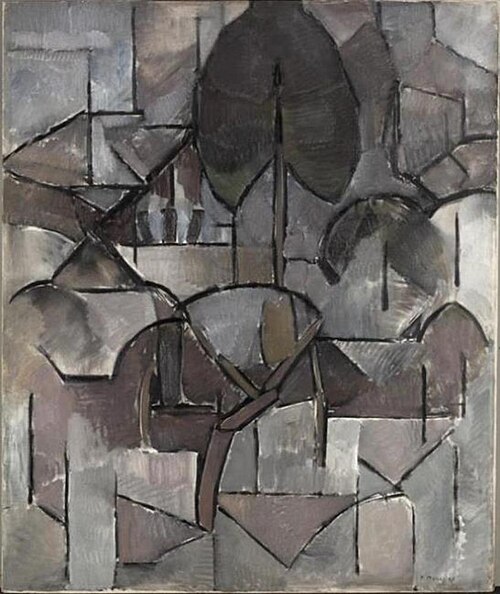 Paysage avec arbres, 1912, Piet Mondrian