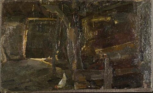 Brabant barn interior, 1904, Piet Mondrian