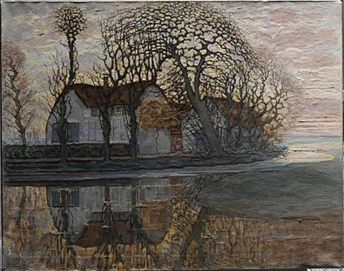 Farm near Duivendrecht, 1916, Piet Mondrian