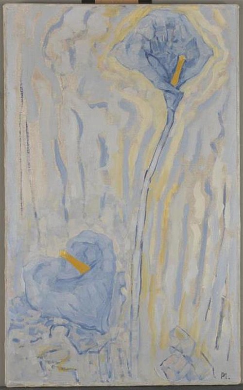 Two arum lilies, 1918, Piet Mondrian