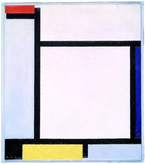 Composition with red, blue, black, yellow and grey, 1921, Piet Mondrian