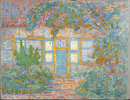 House in sunlight, 1909, Piet Mondrian