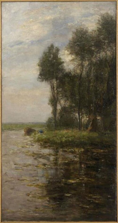 Windmill near tall trees, 1906, Piet Mondrian