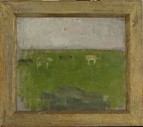 Landscape with four cows in profile, 1900, Piet Mondrian