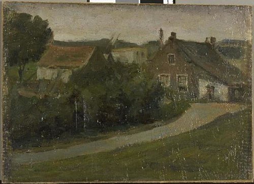 Country lane with houses, 1895, Piet Mondrian
