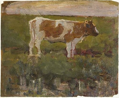 Brown and white heifer, 1904, Piet Mondrian
