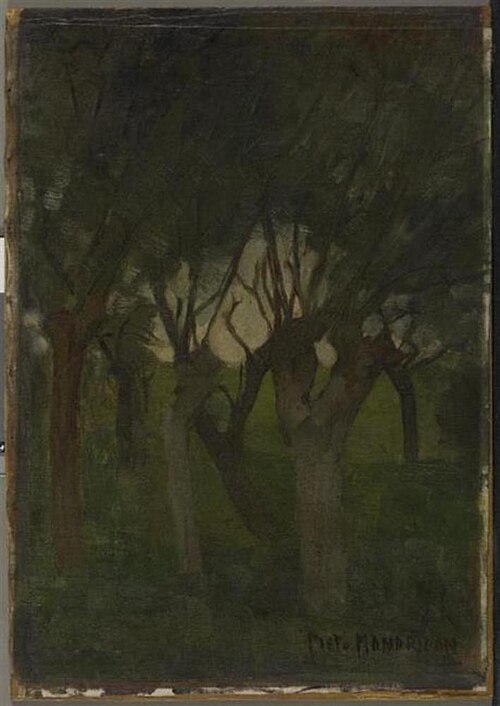 Willow grove with flattened images, 1903, Piet Mondrian