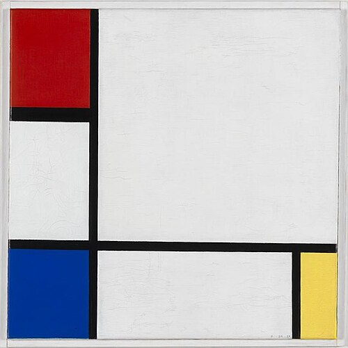 Composition No.IV, with Red, Blue, and Yellow, 1929, Piet Mondrian