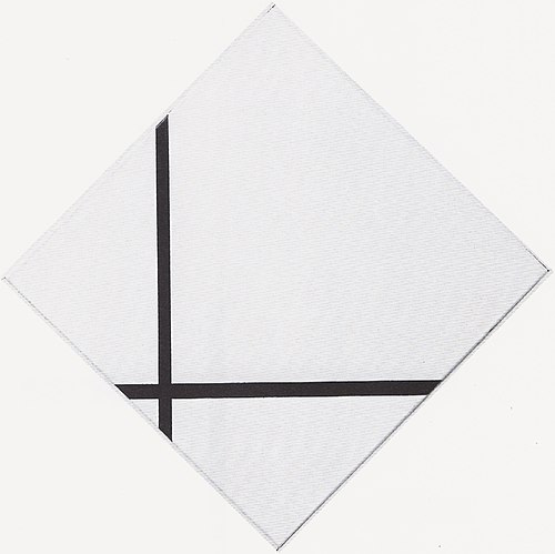 Composition de losange avec deux lignes, 1931, Piet Mondrian