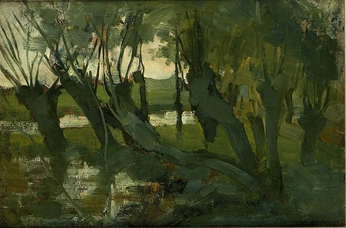 Landscape with willows on the Gein, 1903, Piet Mondrian