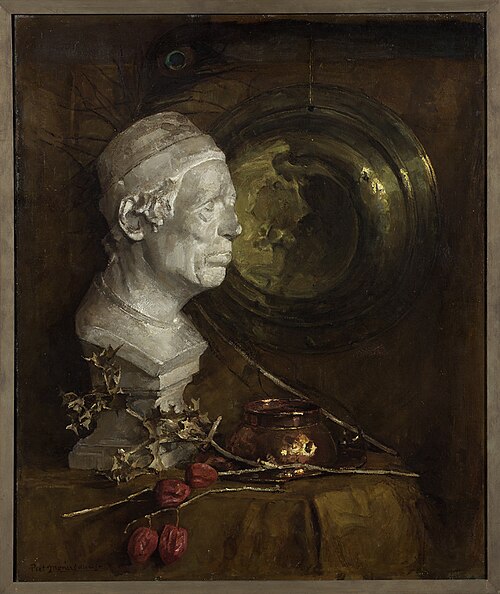 Still life with a plaster bust, 1902, Piet Mondrian