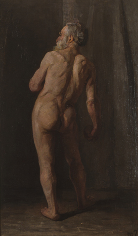 Standing male nude, 1901, Piet Mondrian