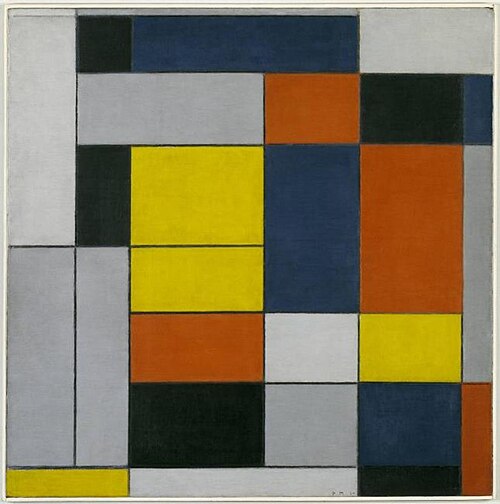 No. VI / Composition No.II, 1920, Piet Mondrian