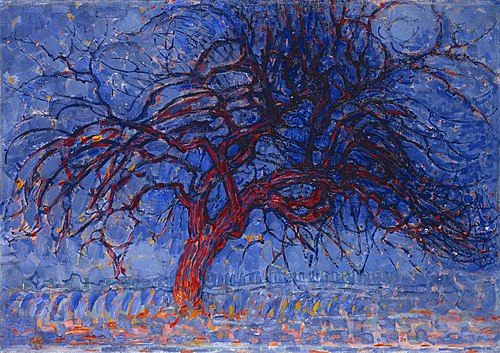 Arbre rouge, 1909, Piet Mondrian