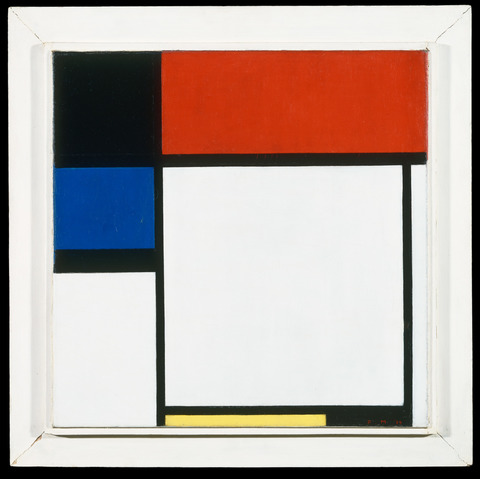 Fox Trot B, with Black, Red, Blue, and Yellow, 1929, Piet Mondrian