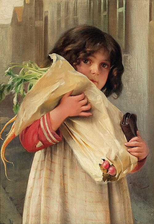 A bag of groceries (Marketing), 1902, Karl Witkowski