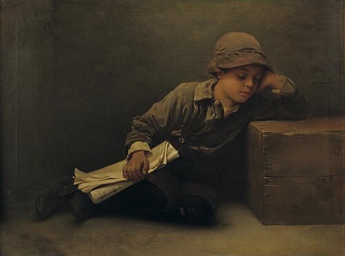 One paper left, 1898, Karl Witkowski