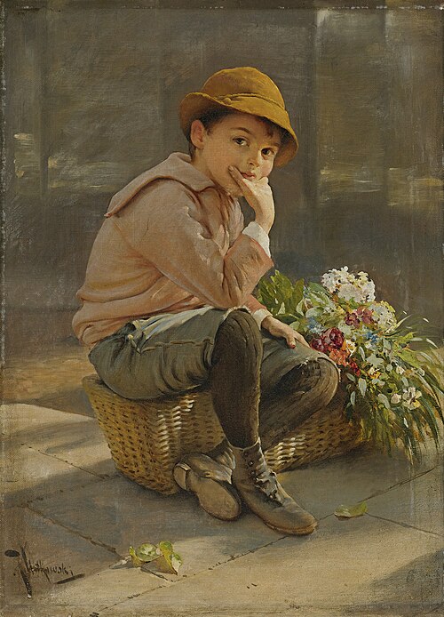 Guarding the flower basket, , Karl Witkowski
