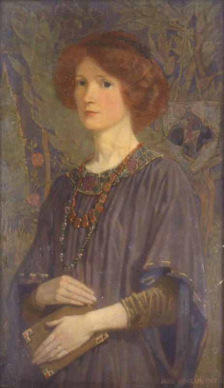 Portrait of Rachel Annand Taylor, 1907, John Duncan