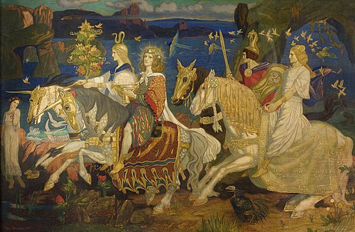 The Riders of the Sidhe, 1911, John Duncan