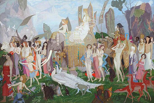 Ivory, Apes and Peacocks, 1923, John Duncan