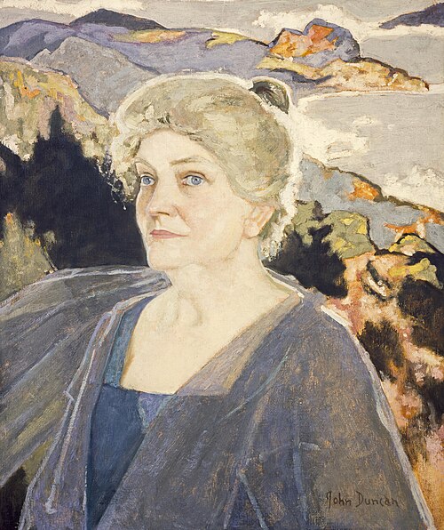 Marjory Kennedy Fraser, 1857 - 1930. Musician and collector of Hebridean songs, 1931, John Duncan
