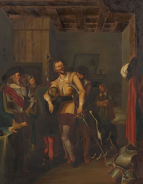 The Death of Count Mansfield (1580-1626), 1839, Albert de Saxe-Cobourg-Gotha