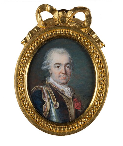 An Unknown French Officer, 1776, Jean-Laurent Mosnier