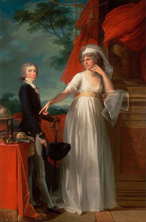 Margaret Callendar and Her Son James Kearney, 1795, Jean-Laurent Mosnier