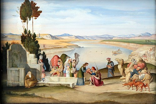 Rebecca and Eleazer at the Well, 1819, Johann Anton Ramboux