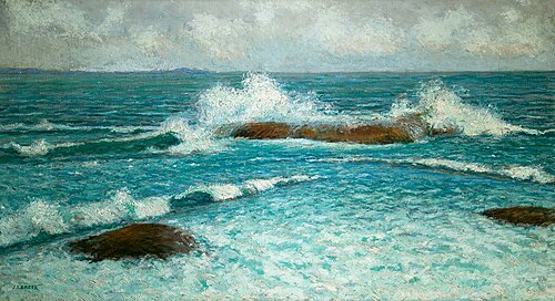 Surf at Gloucester, 1890, John Leslie Breck